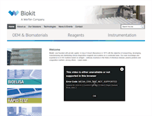 Tablet Screenshot of biokit.com